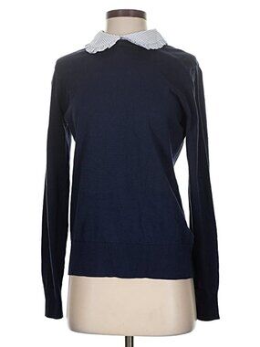 Cotton Sweater Shirt With Removable Collar $118 NWT NEW